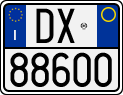 License plate of Italy, Motorcycles (1994 year series)