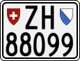 License plate of Switzerland, Motorcycles