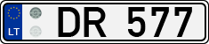 License plate of Lithuania, Trailers