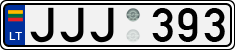 License plate of Lithuania, Cars