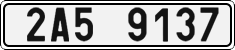 License plate of the Czech Republic, Cars (2001)