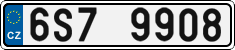 License plate of the Czech Republic, Cars (2001)