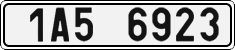 License plate of the Czech Republic, Cars (2001)