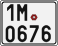 License plate of the Czech Republic, Motorcycles (2001)