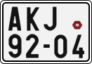 License plate of the Czech Republic, Motorcycles (1960)