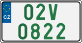 License plate of the Czech Republic, Oldtimers (2001)