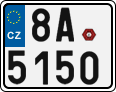 License plate of the Czech Republic, Motorcycles (2001)