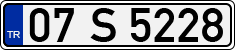 License plate of Turkey, Regular plates