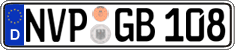 German license plate, Regular plates
