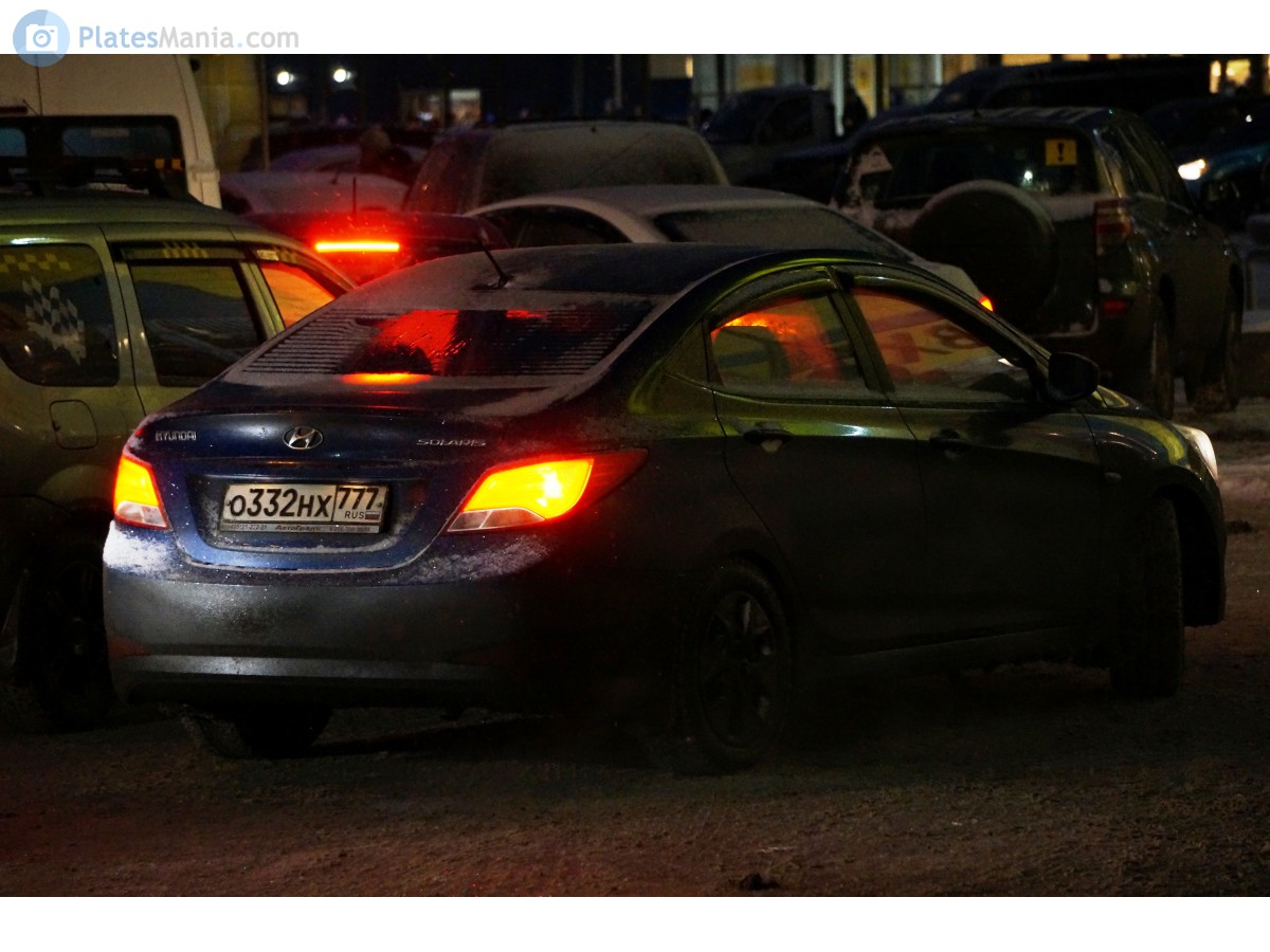 о 332 нх 777, Hyundai Solaris 1st gen Sedan (RB), facelift, 2014–2017