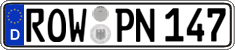 German license plate, Regular plates