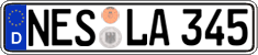 German license plate, Regular plates