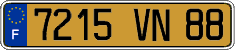 French license plate, FNI