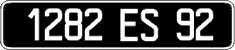 French license plate, FNI