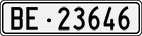 License plate of Switzerland, Cars