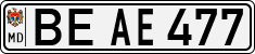 License plate of Moldova, Cars (1992)