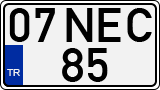 License plate of Turkey, Regular plates
