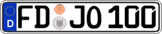 German license plate, Regular plates