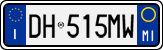 License plate of Italy, Cars (1994 year series)