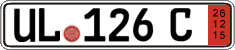 German license plate, Export transit plates