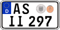 German license plate, Regular plates