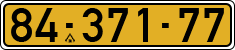 License plate of Israel, Regular plates