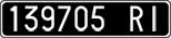 License plate of Italy, Cars (1927 year series)
