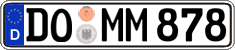 German license plate, Regular plates