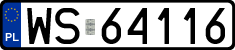 License plates of Poland, Regular car plates