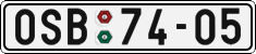 License plate of the Czech Republic, Cars (1960)