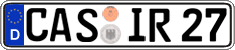 German license plate, Regular plates