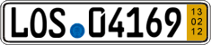 German license plate, Short-term transit plates