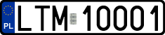 License plates of Poland, Regular car plates