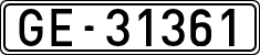 License plates of Spain, 1900 year series