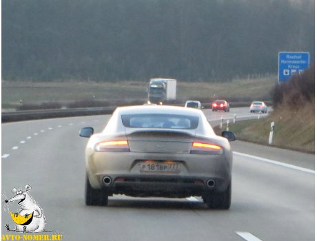 р181вр777, Aston Martin Rapide