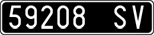 License plate of Italy, Cars (1927 year series)