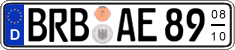 German license plate, Seasonal plates