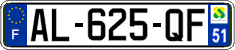 French license plate, SIV (ordinary)
