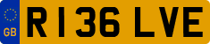 License plate of the United Kingdom, 1983 year system
