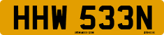 License plate of the United Kingdom, 1963 year system