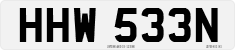 License plate of the United Kingdom, 1963 year system