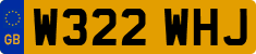 License plate of the United Kingdom, 1983 year system