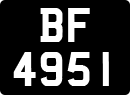 License plate of the United Kingdom, 1903 year system