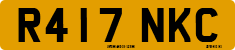 License plate of the United Kingdom, 1983 year system