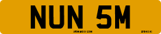 License plate of the United Kingdom, 1963 year system