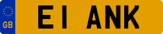 License plate of the United Kingdom, 1983 year system