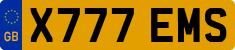 License plate of the United Kingdom, 1983 year system