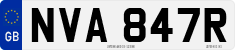 License plate of the United Kingdom, 1963 year system