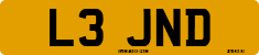 License plate of the United Kingdom, 1983 year system