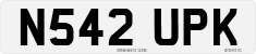 License plate of the United Kingdom, 1983 year system
